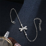 Bohemian Ankle Bracelet with Dragonfly