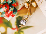 Zircon Lovely Owl Pendant - Pendant Size:1.7* 0.5 cm