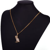 Hip Hop Owl Pendant - Chain size:3mm