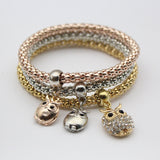 Crystal Owl Thick Chain Bracelet