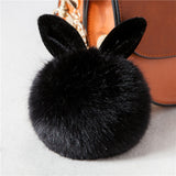 Cute Bunny Pom Pom KeyChain
