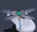 Vintage Crystal Dragonfly Brooch