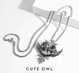 Classic Owl Necklace | Pendant Size:6.0cm*5.5cm