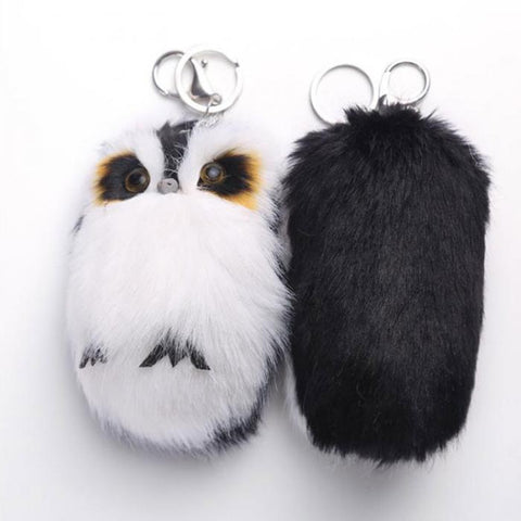 15CM Keyring Fluffy Plush Owl