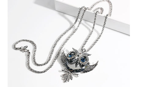 Classic Owl Necklace | Pendant Size:6.0cm*5.5cm