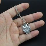 Bronze Silver Owl Key Chain