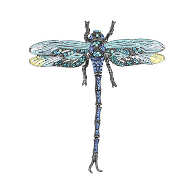 High Quality Crystal Dragonfly Brooch