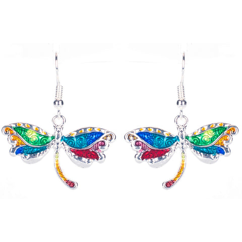 Dragonfly Necklace and Earring Set For Unique Gift