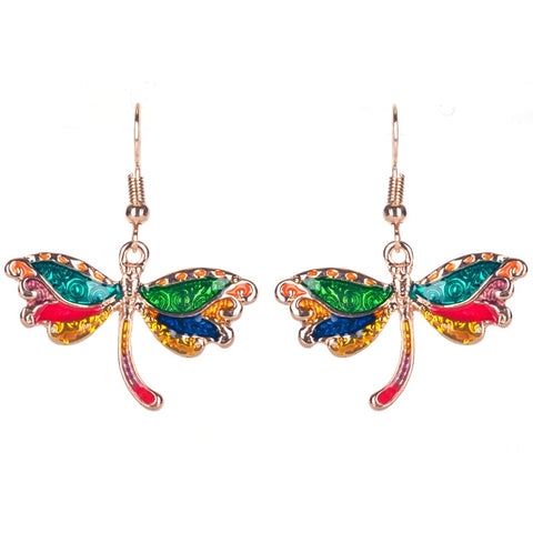 Dragonfly Necklace and Earring Set For Unique Gift