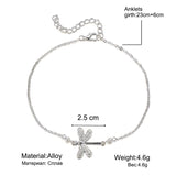 Bohemian Ankle Bracelet with Dragonfly