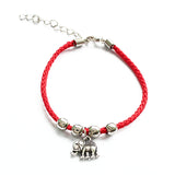 Red Rope Bracelet Small Owl