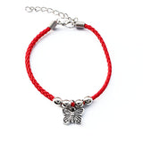Red Rope Bracelet Small Owl