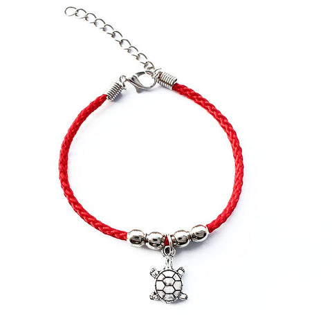 Red Rope Bracelet Small Owl