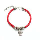 Red Rope Bracelet Small Owl