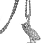 Hip Hop Owl Pendant - Chain size:3mm