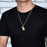 Hip Hop Owl Pendant - Chain size:3mm