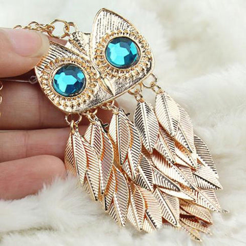 Charming Owl Pendant - Pendant Size:8.5*3.4cm