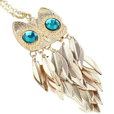 Charming Owl Pendant - Pendant Size:8.5*3.4cm