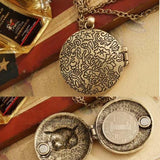 Retro Chic Owl Eye Necklace - Pendant Size:about 3.9cm | Length:70 cm