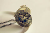 Retro Chic Owl Eye Necklace - Pendant Size:about 3.9cm | Length:70 cm