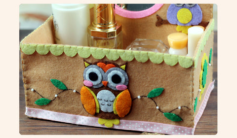 Lovely Owl Style Cosmetic Container
