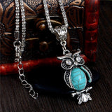 Trendy Cute Owl Necklace -  Pendant Size:3.2*1.9cm