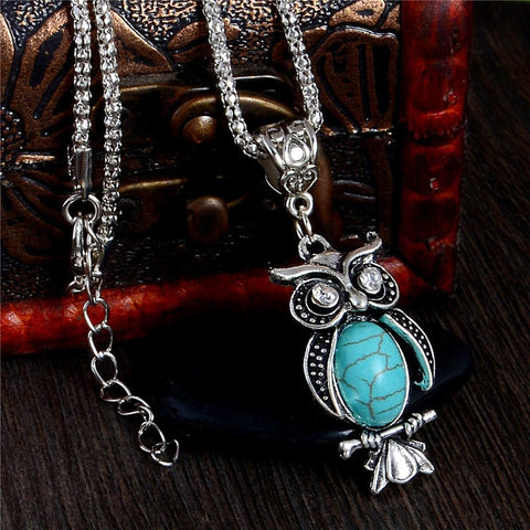 Trendy Cute Owl Necklace -  Pendant Size:3.2*1.9cm
