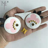 Owl Real Leather Purse - Size :8.5cm x 2.5cm (3.35" x 0.98")