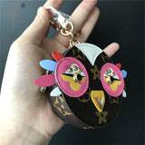 Owl Real Leather Purse - Size :8.5cm x 2.5cm (3.35" x 0.98")