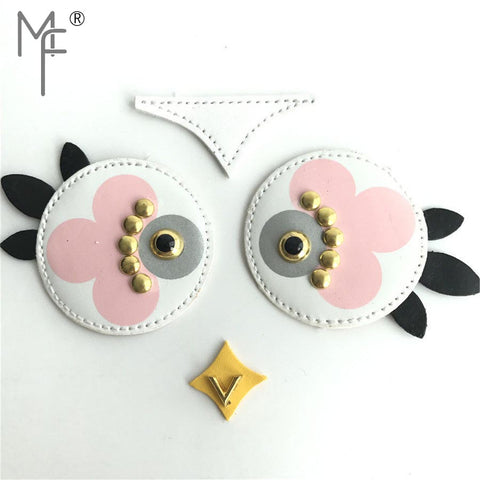 Owl Real Leather Purse - Size :8.5cm x 2.5cm (3.35" x 0.98")