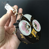 Owl Real Leather Purse - Size :8.5cm x 2.5cm (3.35" x 0.98")