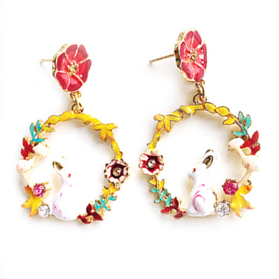 New Arrival Colorful Rabbit Earrings