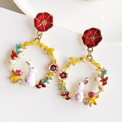 New Arrival Colorful Rabbit Earrings