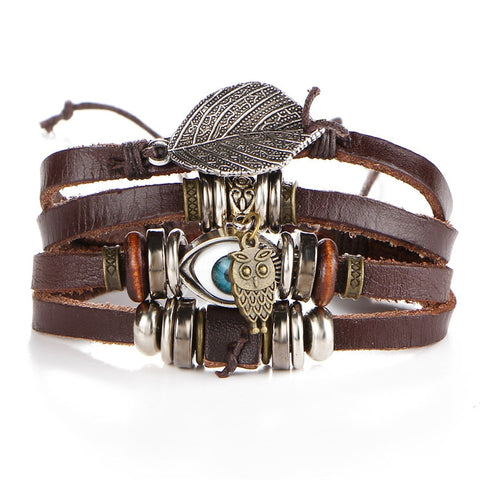 Vintage Rope Handmade Owl Bracelets