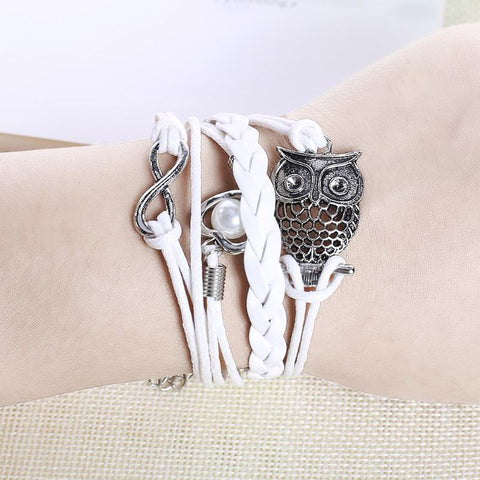 New Punk Handmade Owl  Bracelets
