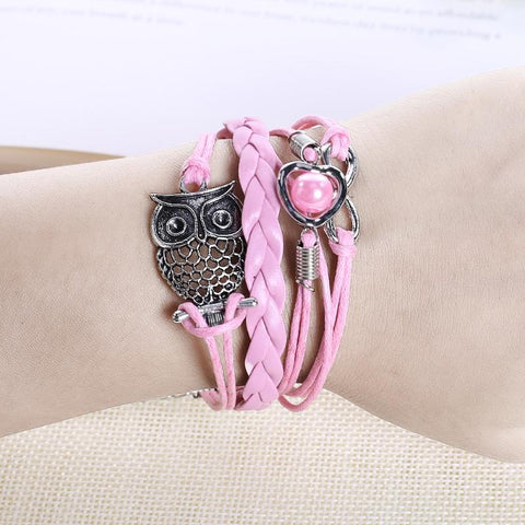 New Punk Handmade Owl  Bracelets
