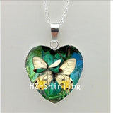 New Steampunk Dragonfly Heart Necklace