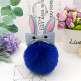 Original Fluffy Bunny Keychain Pompom