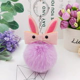 Original Fluffy Bunny Keychain Pompom