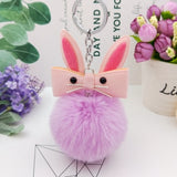 Original Fluffy Bunny Keychain Pompom