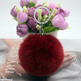 Original Fluffy Bunny Keychain Pompom