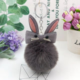 Original Fluffy Bunny Keychain Pompom
