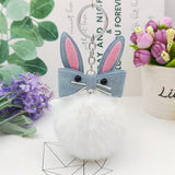 Original Fluffy Bunny Keychain Pompom