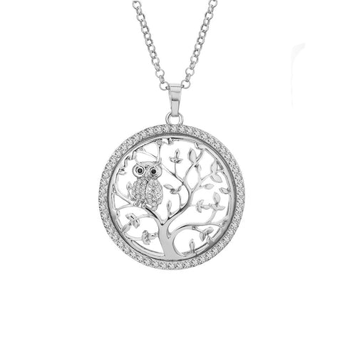 Long Necklace with little Owl | Pendant Size:6.5cm/2.55in