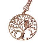 Long Necklace with little Owl | Pendant Size:6.5cm/2.55in
