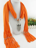 Owl Scarf with Necklace | Scarf Length 180cm | Owl length 8cm