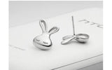 Lovely little rabbit 925 sterling silver earrings