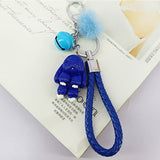 Rabbit Keychain - Fluffy Fur Ball