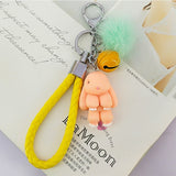 Rabbit Keychain - Fluffy Fur Ball