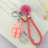 Rabbit Keychain - Fluffy Fur Ball
